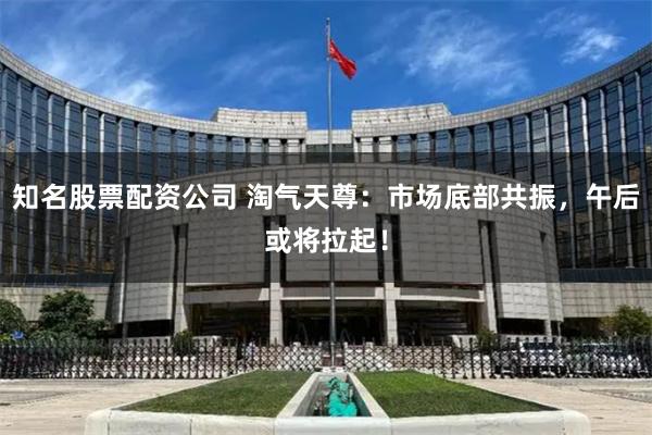 知名股票配资公司 淘气天尊：市场底部共振，午后或将拉起！